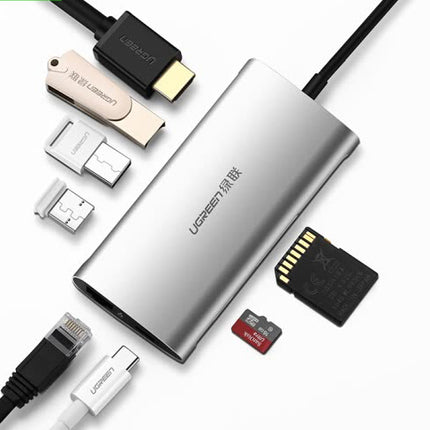 Ugreen Type C Multifultional Converter 8 In 1 Sliver