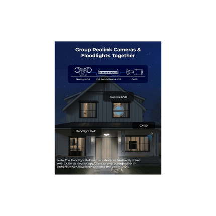Reolink CX410 ColorX 4MP 2K PoE IP Camera with True Full-Color Night Vision