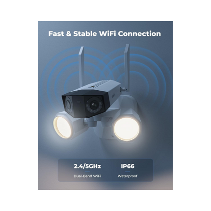 Reolink Duo Floodlight PoE 8MP 4K PoE Floodlight Camera with Dual Lens for 180° Field of View
