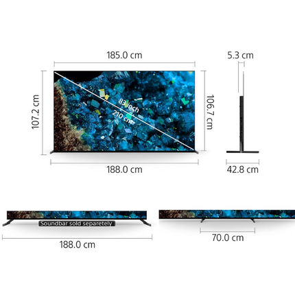 Sony Bravia 210 cm (83 inches) XR Series 4K Ultra HD Smart OLED Google TV XR-83A80L