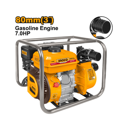 INGCO WATER PUMP GASOLINE FOUR STROKES 3" MAX FLOW 1000L\MIN