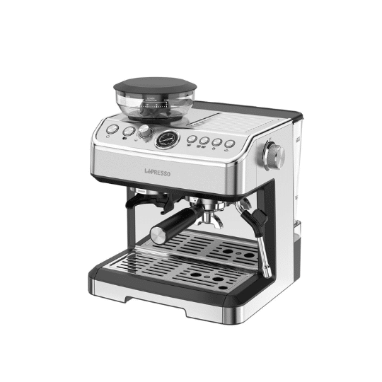 LePresso Advanced Espresso Coffee Maker 2.8L with Bean Grinder 20Bar - Silver