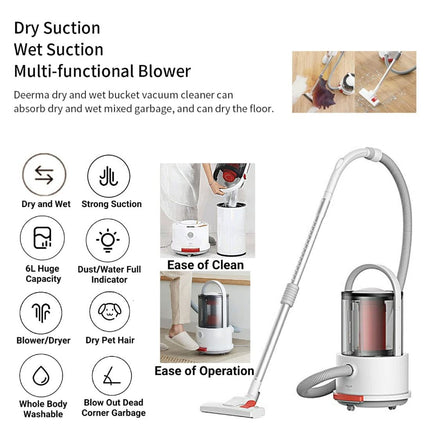 Deerma Barrel Type Wired Vacuum Cleaner