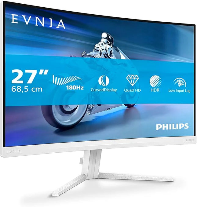 Philips Momentum 2K Curved Gaming Monitor 27" 165Hz - White