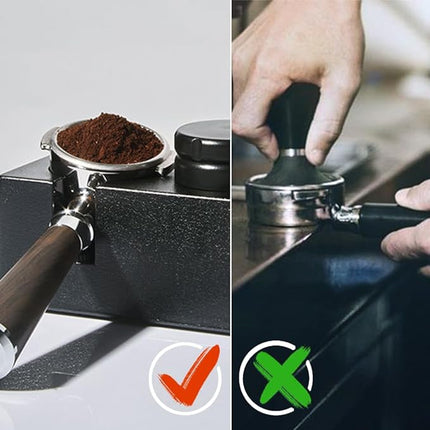 Coffee Station with 3 holes: Filter Tamper Holder Espresso Mat Stand Tamper Station Base Non Slip
