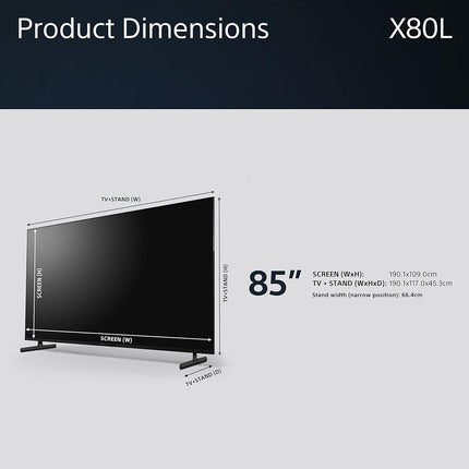 Sony Bravia 4K Uhd X80 Smart Television 85"