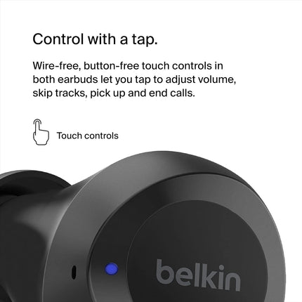 Belkin SoundForm Bolt True Wireless Earbuds Black