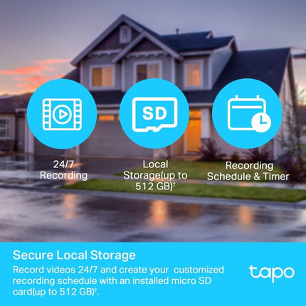 Tapo Outdoor Pan/Tilt Security WiFi Camera Fhd