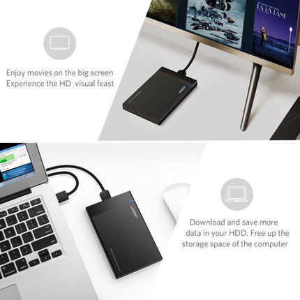 Ugreen 2.5 Inch Usb 3.0 To Sata Hard Driver Enclosure
