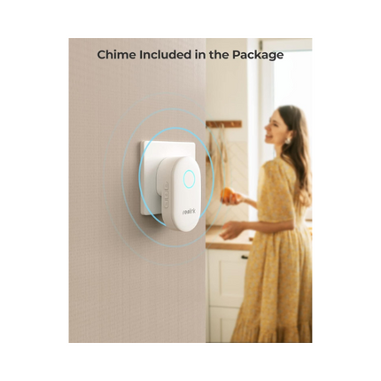 Reolink Smart 5MP 2K+ Wired PoE Video Doorbell with Chime