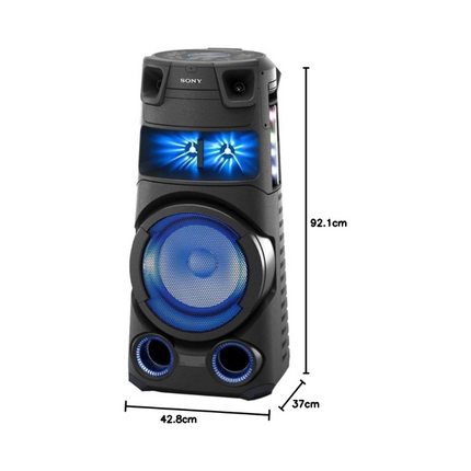 Sony MHC-V73 High Power Bluetooth Party Speaker Omnidirectional Sound Multicolour Lighting