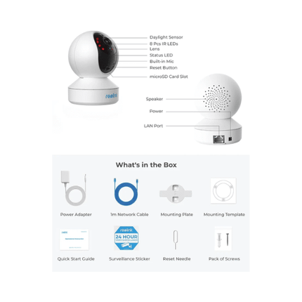 Reolink E1 3MP Smart Pan-Tilt 2K WiFi Indoor Security Camera