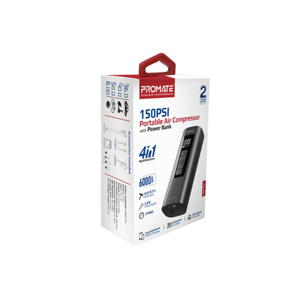 Promate Portable Air Compressor with Power Bank Aerify