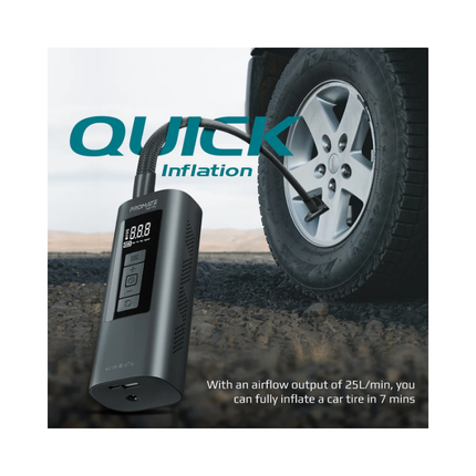 Promate Portable Air Compressor with Power Bank Aerify