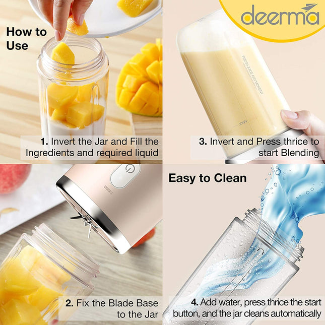 DEERMA USB Mini Portable Juicer