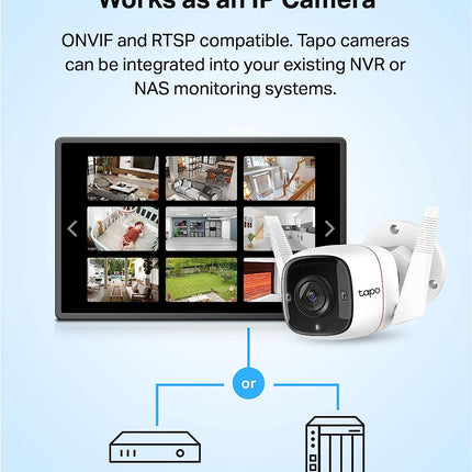Tapo Smart Outdoor Colour Smart Camera 4mp