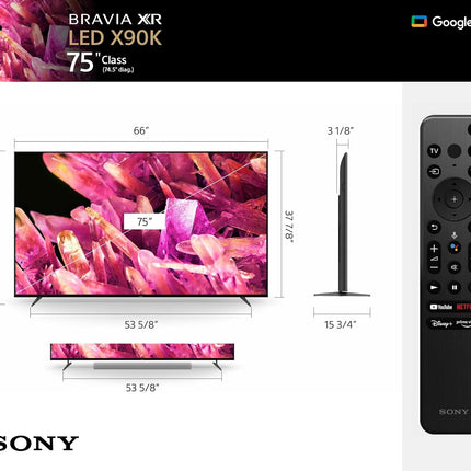 Sony Bravia 4K Hdr X90 Smart Television 75"