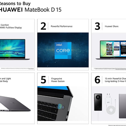 Huawei Matebook D15 15.6" Ci5 8Gb 512Gb Ssd