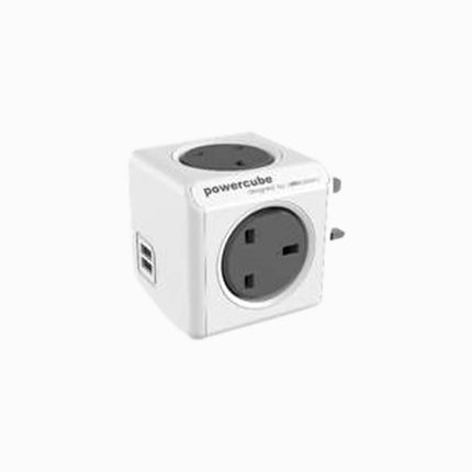 Allocacoc PowerCube Original USB Surge UK Grey