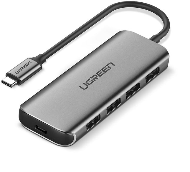 Ugreen Type C To 4 Ports Usb 3.0 Hub Gray
