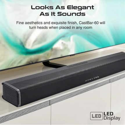 Promate 60W Ultra-Slim SoundBar with Built-in Subwoofer