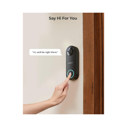 Reolink Smart 5MP 2K+ Wired PoE Video Doorbell with Chime