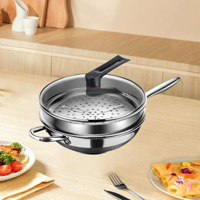 EASY & CLEAN FRYING WOK 36CM + GLASS LID