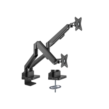 Lifetech LT-G50 Dual Smart Gas Spring Monitor Arm with 8-in-1 Docking Station