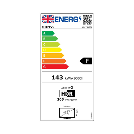 Sony BRAVIA KD-75X80L 75 Inches LED Smart TV 4K HDR