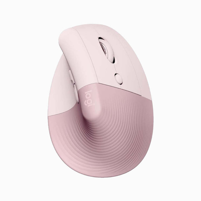 Logitech Wireless Lift Vertical Ergonomic Mouse Rose