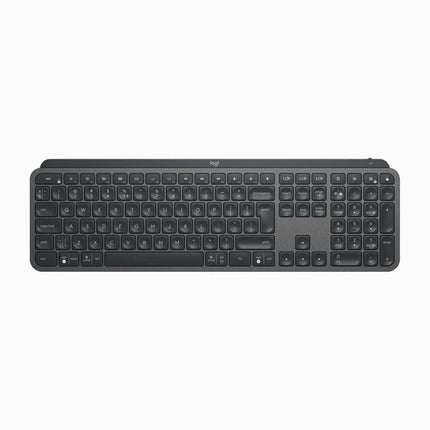 Logitech MX Keys Plus FRA Advanced Wireless Illuminated Keyboard with Palm Rest - Graphite