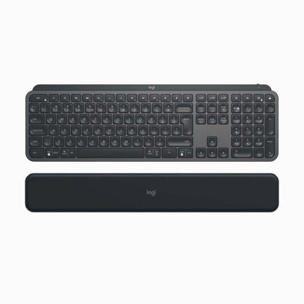 Logitech MX Keys Plus US INT'L Advanced Wireless Illuminated Keyboard with Palm Rest - Graphite