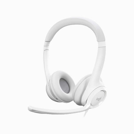 Logitech H390 USB Computer Headset White