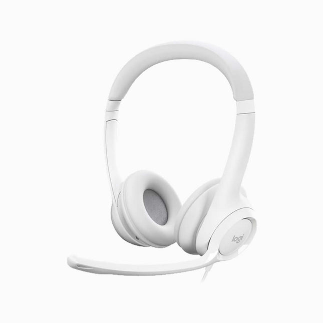 Logitech H390 USB Computer Headset White