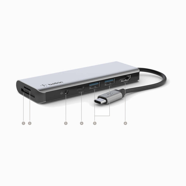 Belkin Usb-C 7-in-1 Multiport Hub