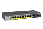 Netgear 10/100/1000 8 Port PoE+ Smart Managed Gigabit switch with 2 SFP uplink ports (55W)