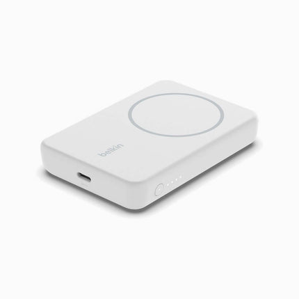Belkin BoostCharge Magnetic Wireless Power Bank 5K + Stand White