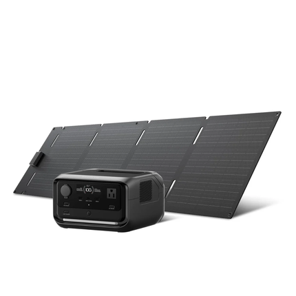 ECOFLOW RIVER 3 PLUS SOLAR GENERATOR + 60W PORTABLE SOLAR PANEL + Free eufy Smart Tracker