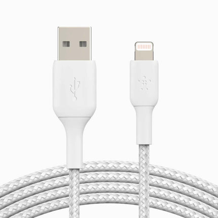 Belkin Boost Charge Braided Usb A To Ltg 1M Wht