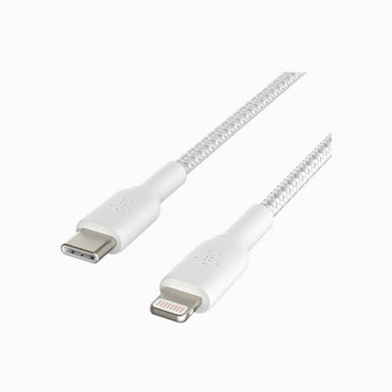 Belkin Boost Charge? Usb-C To Lightning Cable_Braided 1M White