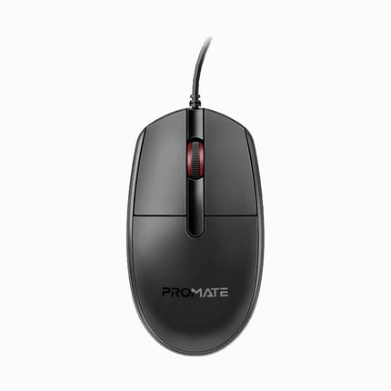 Promate Ergonomic Design Wired Optical Mouse