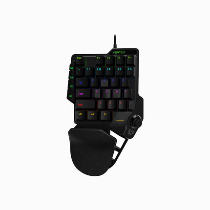 Vertux one handed gaming keypad with joystick