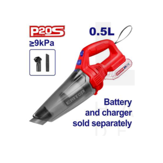 Emtop Cordless vacuum cleaner 0.5L 20V
