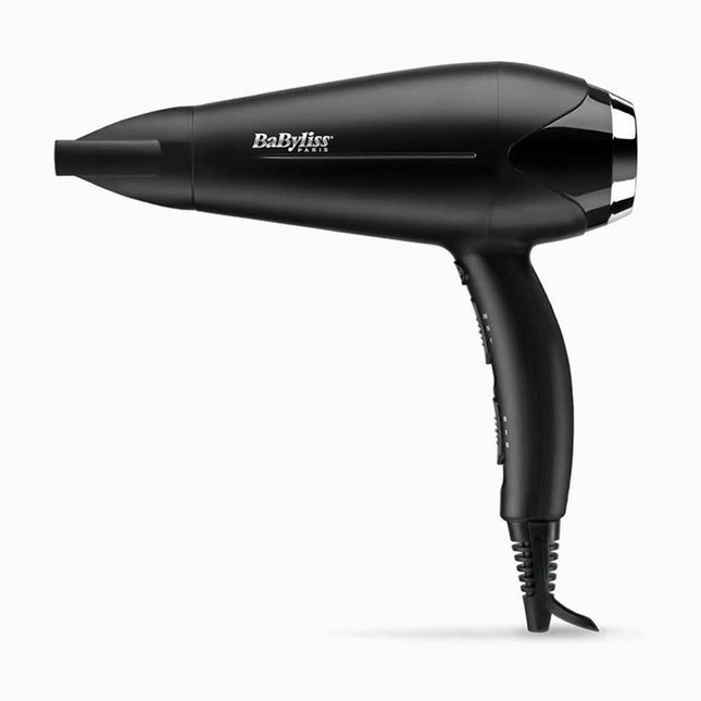 BABYLISS HAIR DRYER TURBO SMOOTH 2200 BLACK/SILVER CHROME