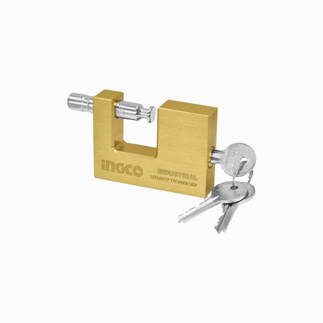 INGCO PADLOCK HEAVY DUTY BRASS BLOCK