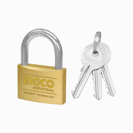 INGCO PADLOCK HEAVY DUTY BRASS BLOCK