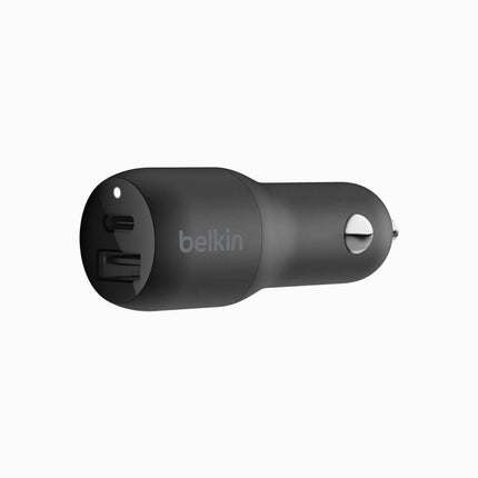 Belkin 30W Car Charger 18W Usb-C 12W Usb-A Blk