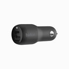 Belkin 30W Car Charger 18W Usb-C 12W Usb-A Blk