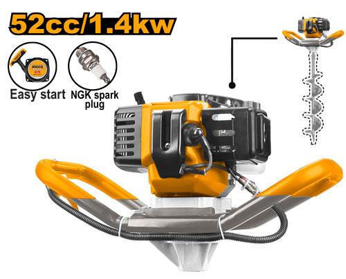 INGCO EARTH AUGER 52cc\1.4kW\0-265rpm