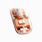 Green Lion Transparent Mouse 2400DPI 400Mah Orange